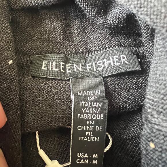 EILEEN FISHER Women's Fine Merino Turtleneck Top in Regenerative Wool Size M - Picture 8 of 11